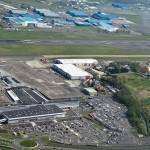 Glasgow Prestwick Airport - aerial shot