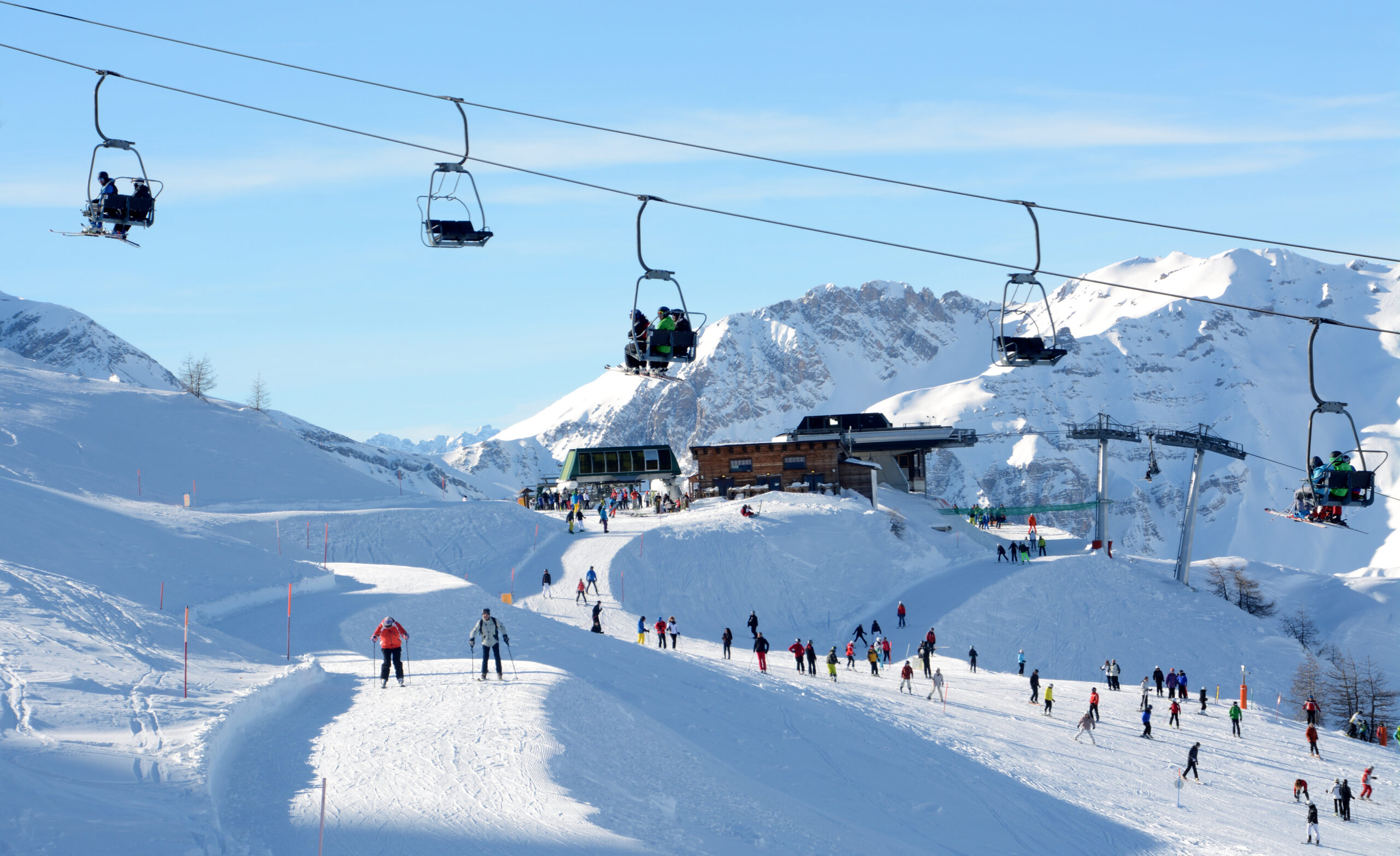 Italy,/,Sauze,Doulx,,December,28,,2019:,Ski,Lifts